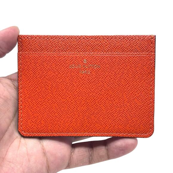 Louis Vuitton Orange Cardholder Wallet - Picture 3 of 10